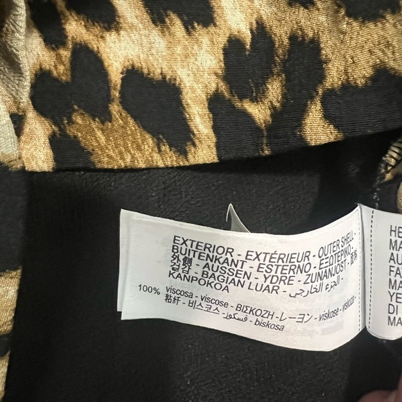 NWT ZARA ANIMAL PRINT DRESS ZW COLLECTION 3201/140 LEOPARD WOMEN LARGE - Picture 12 of 14